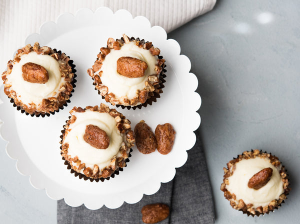 HONEY TOASTED PECAN HUMMINGBIRD CUPCAKES