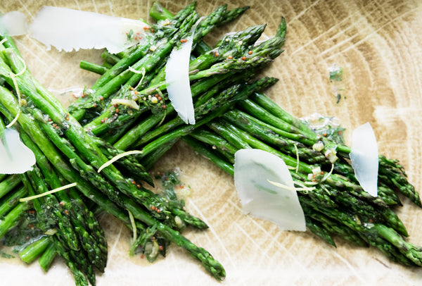 Asparagus with Tarragon Mustard Dressing