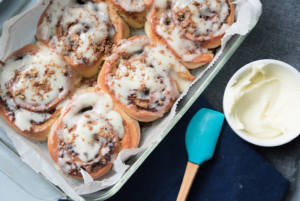 HONEY TOASTED PECAN CINNAMON ROLLS