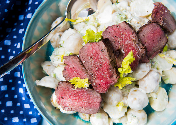 SIRLOIN STEAK WITH POTATO SALAD