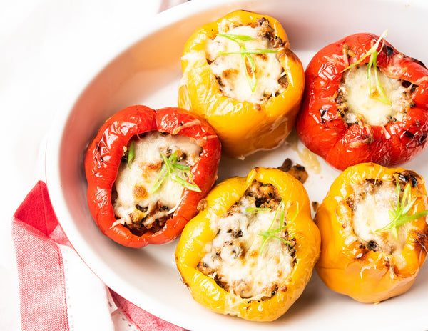 GROUND BEEF STUFFED PEPPERS