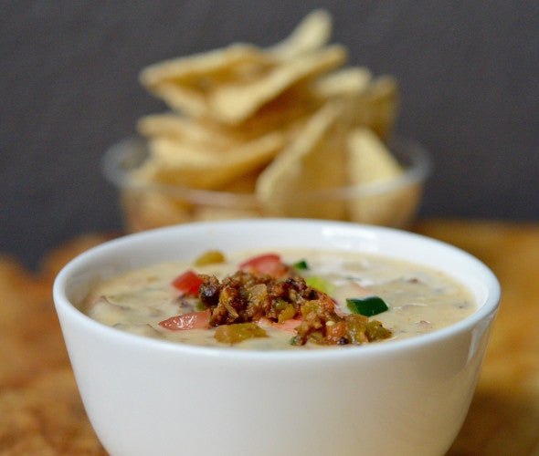 Green Chili Beef Queso