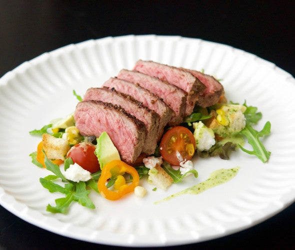 Grilled NY Strip Steak Salad