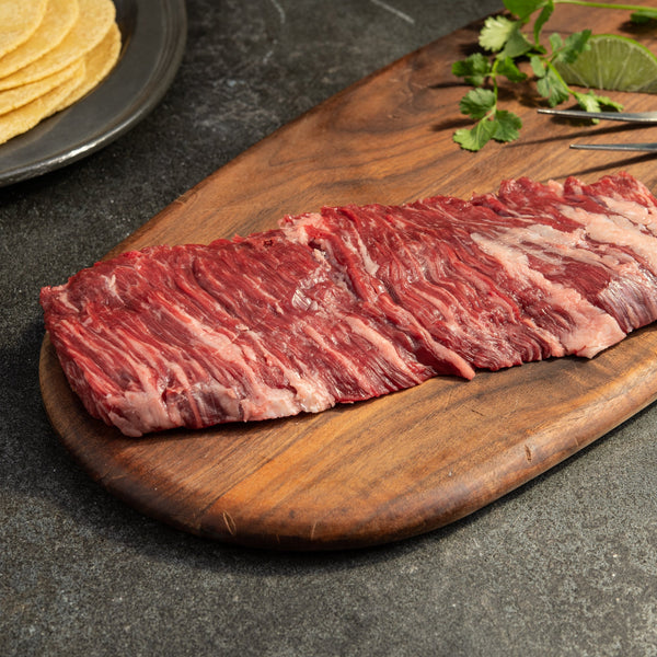 44 Farms Buy 8 Outside Skirt Steak, get one Free!