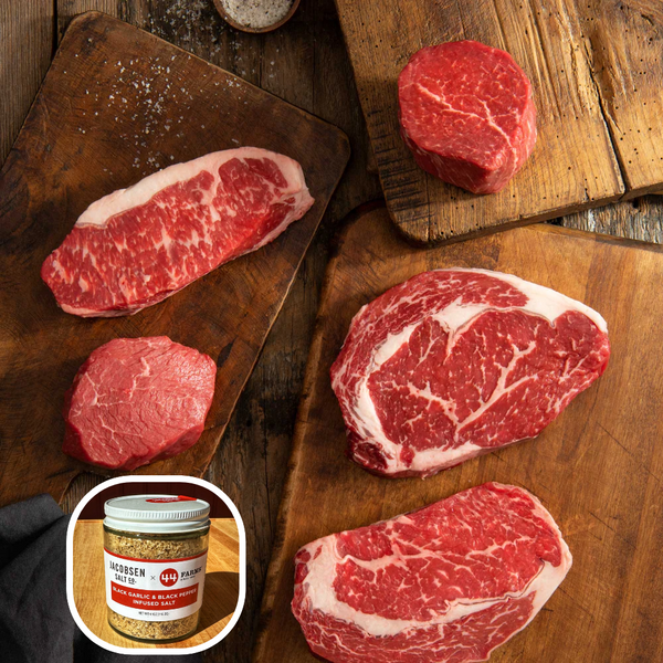 USDA Choice Texas & Prime Angus Steaks  44 Farms - Quality Beef Since 1909  - 44 Steaks