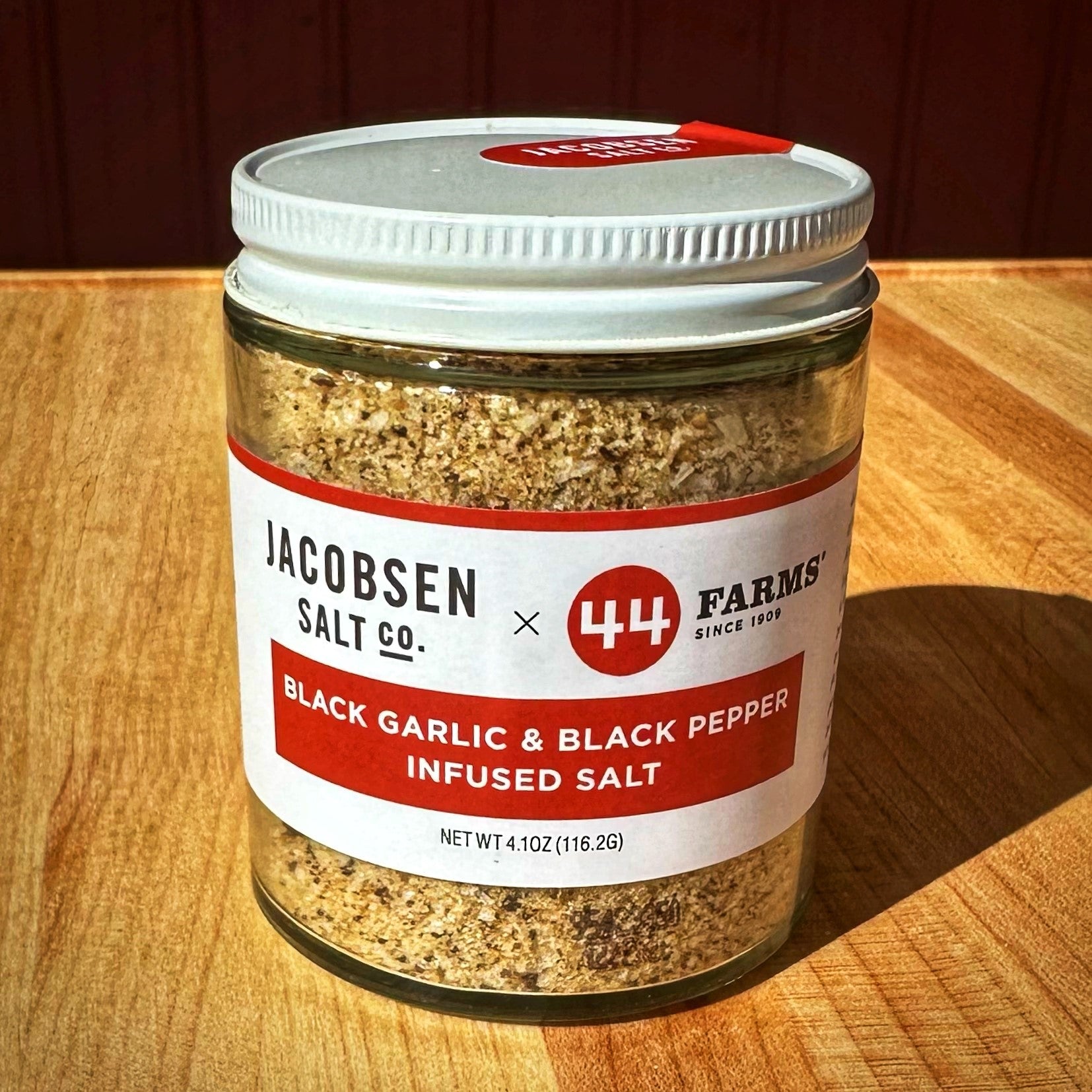Infused Black Garlic & Black Pepper Salt 44 Farms Quality Beef