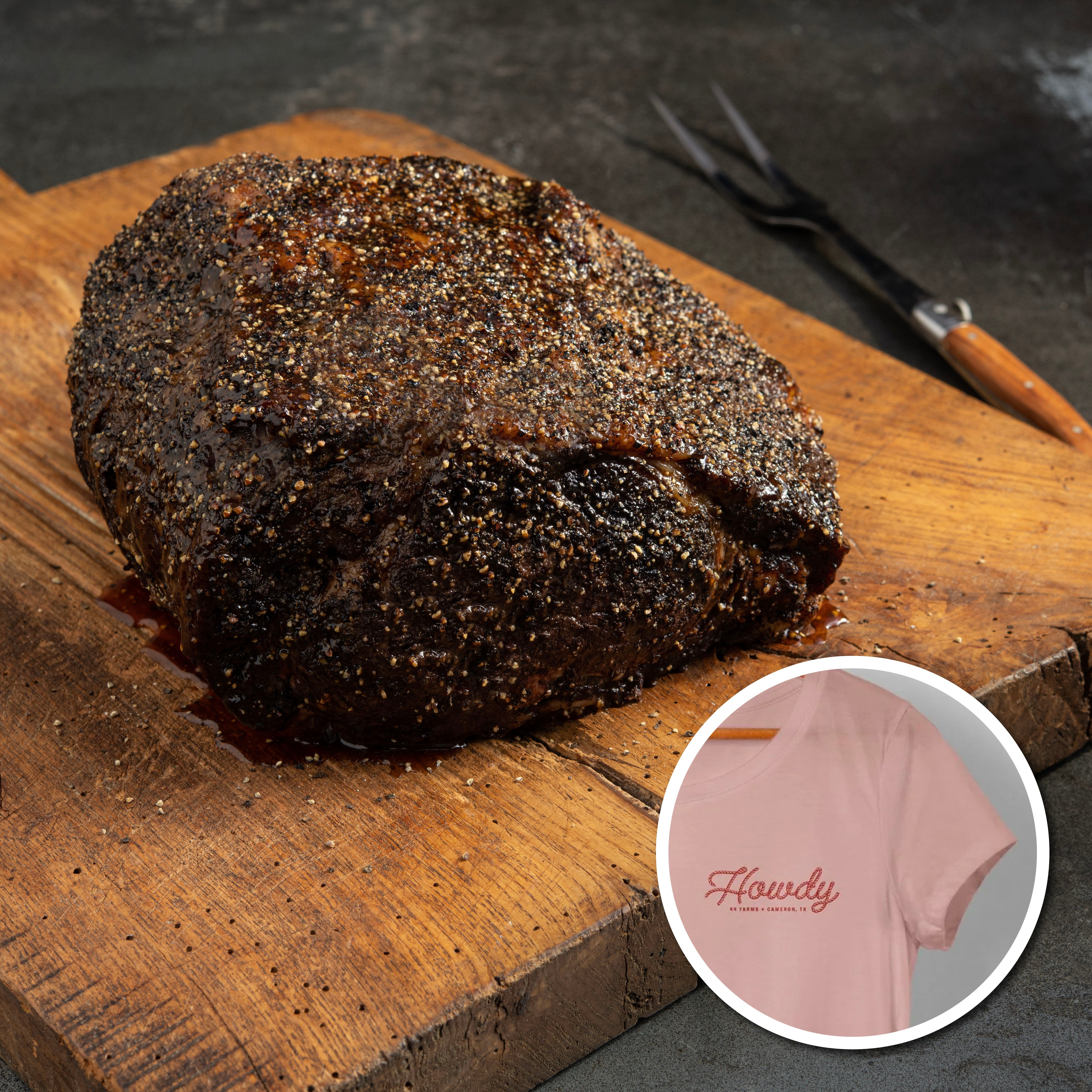 Mother's Day Delight: Smoked Prime Rib and Free Women's T-Shirt