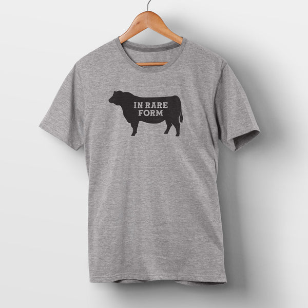 In Rare Form Angus Bull T-Shirt (Athletic Gray)