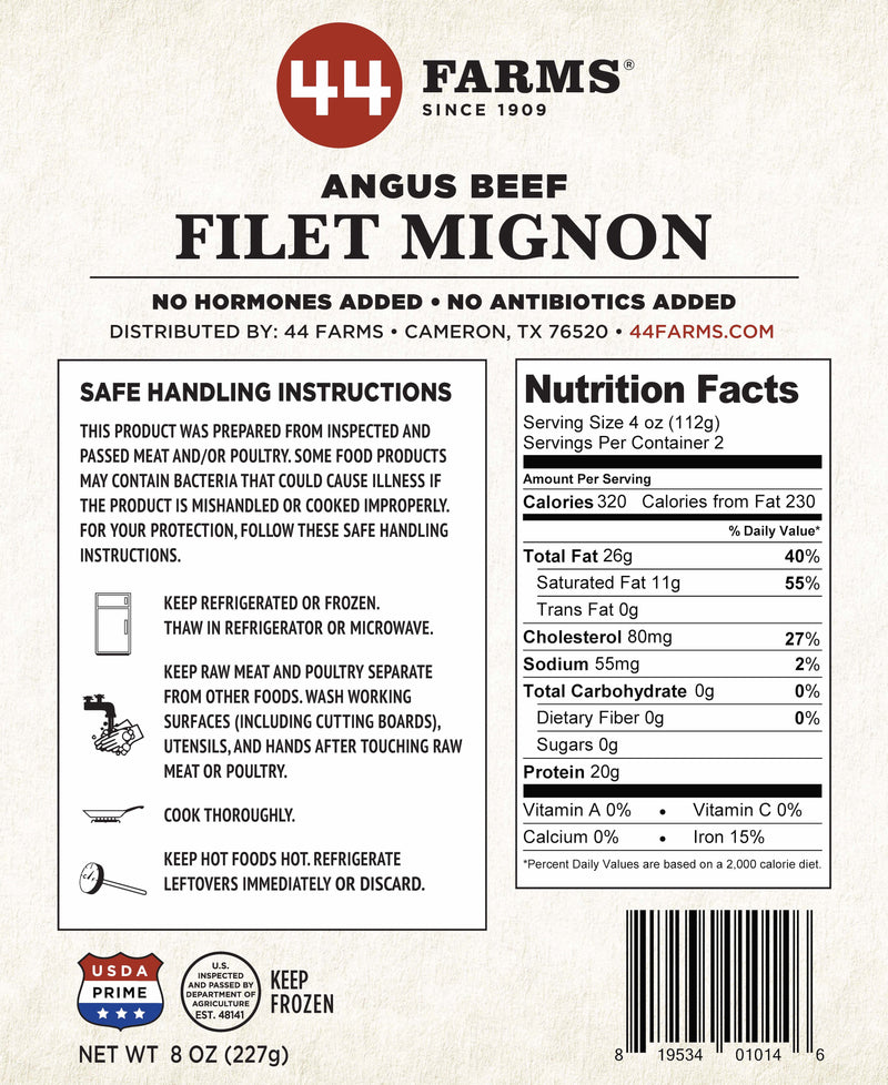 44 Farms USDA Prime Filet Mignon